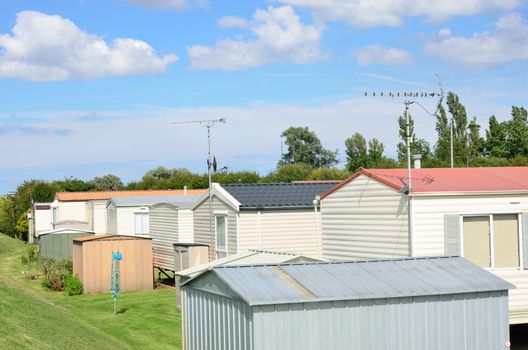 Group of mobile homes