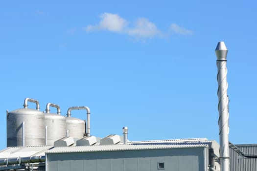 steel tanks and chimney