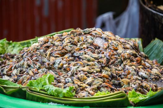 mussels are ready to do fried mussel pancakes