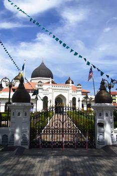 Kapitan Keling Mosque. George Town, Penang. 19th century