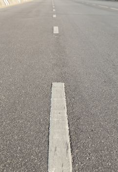 Road surface and symbol The path of the road toward the front.