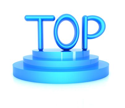 Top icon on a white background