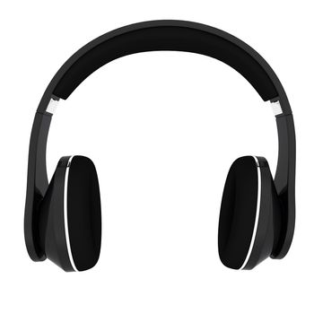 headphones on a white background