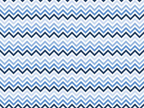 Seamless zigzag pattern with different blue colors in white background