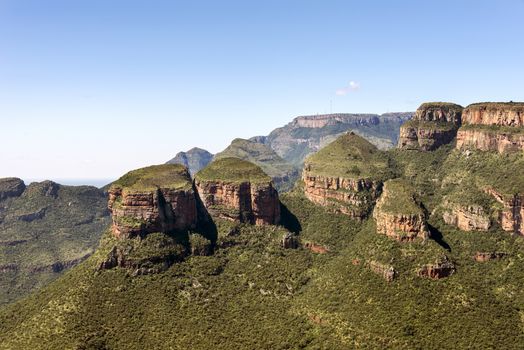 the three rondavels rock formation in south africa near hoedspruit on the panorama route