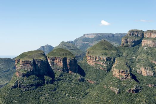 the three rondavels rock formation in south africa near hoedspruit on the panorama route