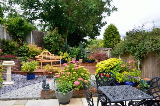 Small low maintenance english garden