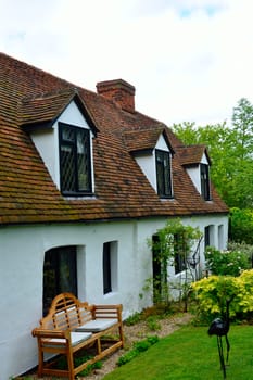 English cottage walls and roof