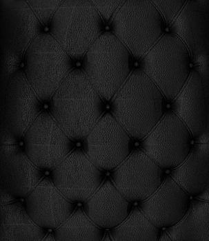 Sepia picture of genuine black leather upholstery 