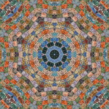 Abstract artistic background, seamless abstract pattern, mosaic of fabric, colored wool mohair