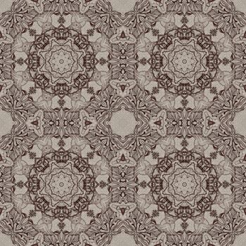 Seamless artistic background, abstract graphic pattern on vintage linen canvas