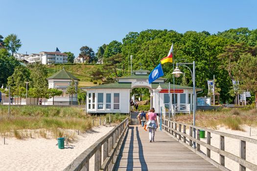 Baltic sea spa town G�hren, Island R�gen, pier