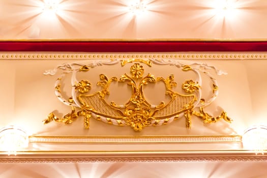 Interior of opera and ballet theatre in Samara