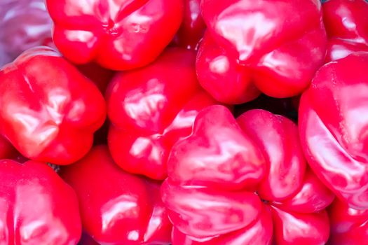 Photo of background with red raw pepper