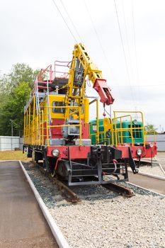 Photo of Russian delivery tool by railroad