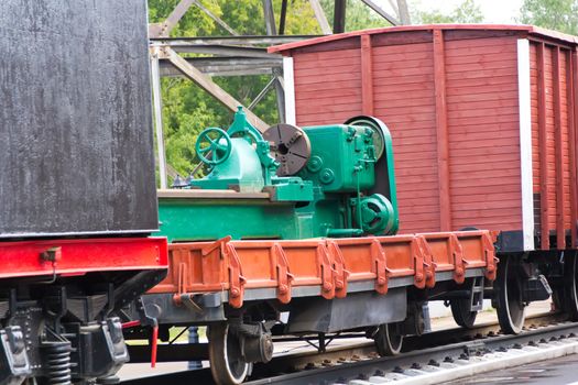 Photo of Russian delivery tool by railroad