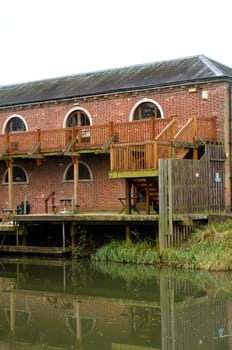 Quayside brick warehouse