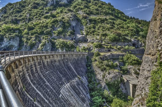 HDR picture at the dam in Sta.Maria de la Pena. Great image with saturated colors and details.
