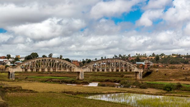 The beautiful landscapes of the central highland areas of Madagascar