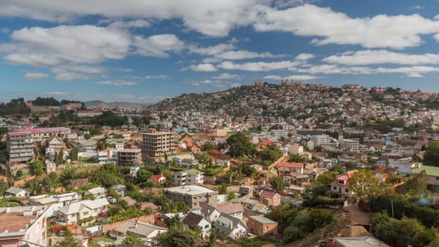 Aerial view of the Antananarivo, capital city of Madagascar