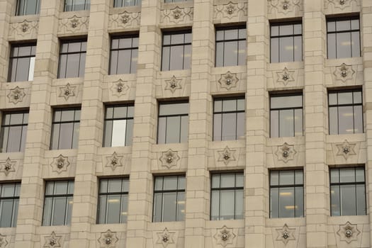 rectangular Windows with stone background