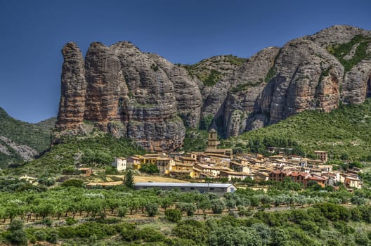 HDR picture at the Aguero village. Great image with saturated colors and details.
