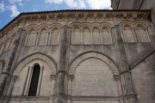 Detail Abse of the romanesque Retaud church,Charente, France