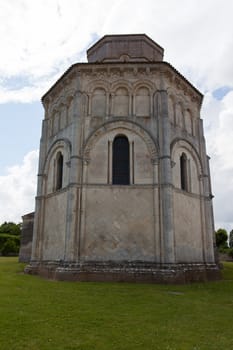 Abse of the romanesque Retaud church,Charente, France