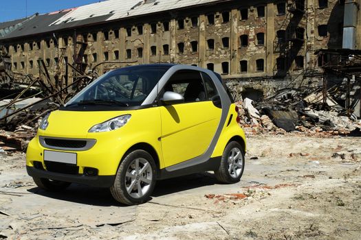 yellow car