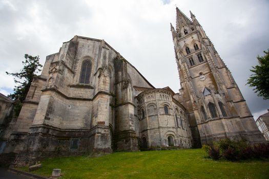 Saint Eutrope church in Saintes, general view, France