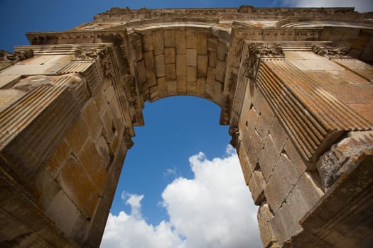 Germanic roman arch of the ville of Saintes in french charente maritime region