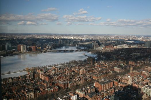 High view from tower. Boston.USA