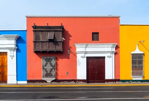 Traditional style windows found in Trujillo, Peru 