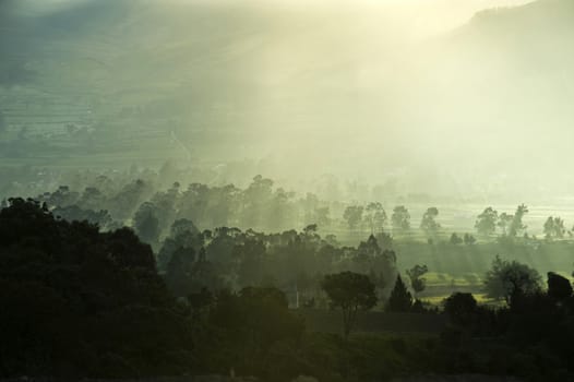 Half an hour to a Sunset in The Andes, Ilinizas Nature Reserve, Ecuador