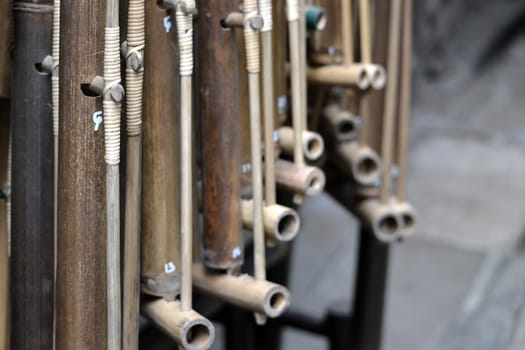 angklung is traditional musical heritage made from bamboo and worldwide recognize originally from indonesia