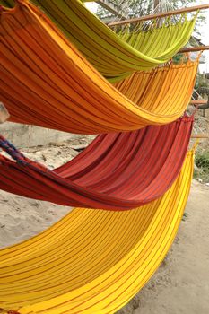 Hammocks, market place in Ecuador