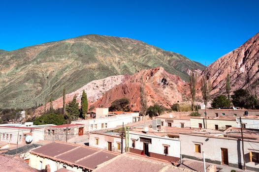Purmamarca, Quebrada de Humahuaca, Hill of Seven Colours, Andes, Chile-Argentina-Bolivia border