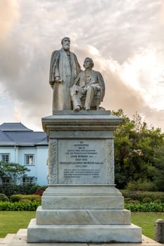 Statue of John Murray and Nicolaas Jacobus Hofmeyr in Stellenbosch, South Africa