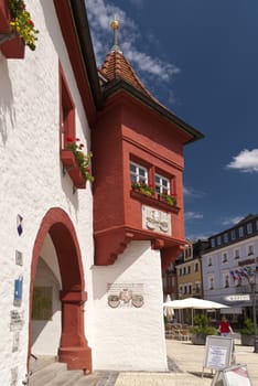 In the old Town of Marktredwitz in Germany
