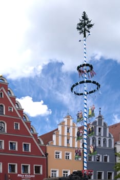 In the old Town of Weiden in Germany
