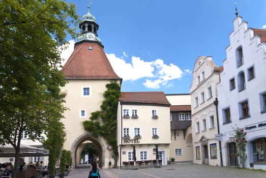 In the old Town of Weiden in Germany