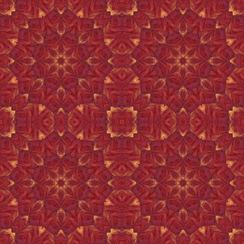 Artistic background, abstract seamless floral pattern with colorful leaves of plants