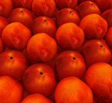 lots of fresh peaches are beautiful peach background