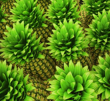 Pineapples background
