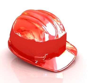 Hard hat on a white background