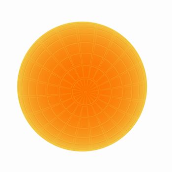 Sphere isolated on white. Illustration for your design. 