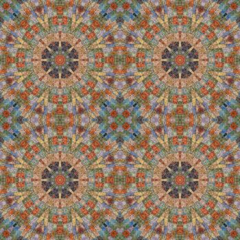 Abstract artistic background, seamless abstract pattern, mosaic of fabric, colored wool mohair