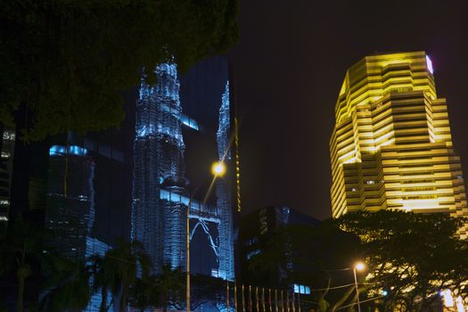 Kuala Lumpur Streets. Street near Petronas Twin Towers.