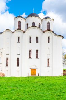 Old St. Nicholas Cathedral in Veliky Novgorod. Russia