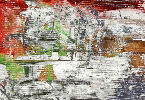 Abstract  background or texture created with multiple layers of  mixed media elements.